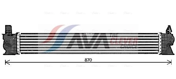 Tarpinis suslėgto oro aušintuvas, kompresorius ava clever choice FT4482