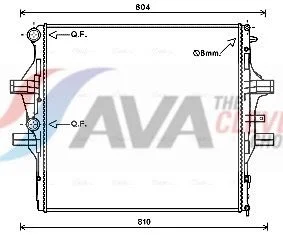 Radiatorius, variklio aušinimas ava clever choice IV2125