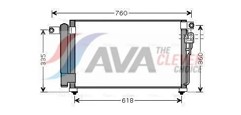 Condenser, air conditioning AVA Clever Choice KA5081D