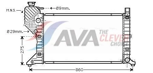 Radiatorius, variklio aušinimas ava clever choice MSA2300
