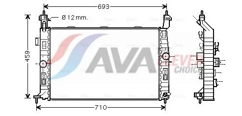 Radiatorius, variklio aušinimas ava clever choice OL2345