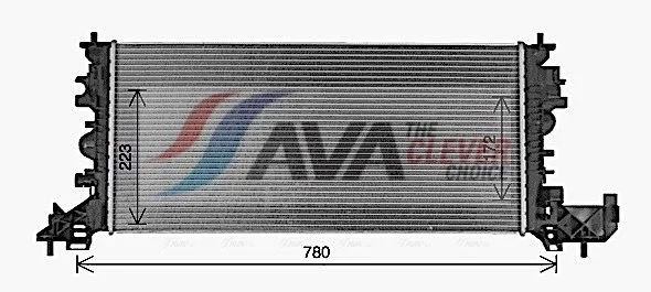 Radiatorius, variklio aušinimas ava clever choice OL2703