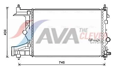 Radiatorius, variklio aušinimas ava clever choice OLA2487