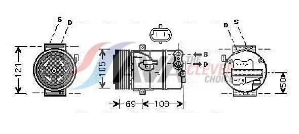 Compressor, air conditioning AVA OLAK438