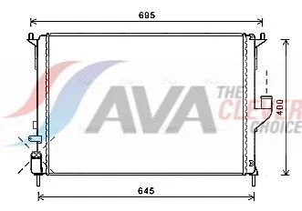 Radiatorius, variklio aušinimas ava clever choice RTA2477