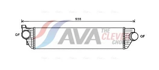 Tarpinis suslėgto oro aušintuvas, kompresorius ava clever choice RTA4498