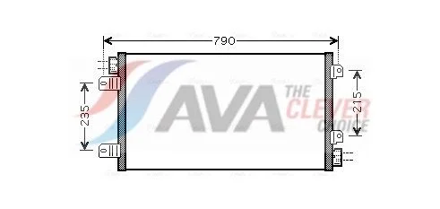 Condenser, air conditioning AVA RTA5342