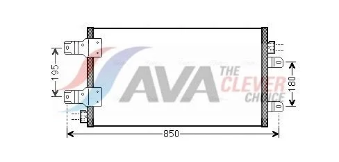 Condenser, air conditioning AVA Clever Choice RTA5443