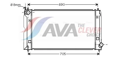 Radiatorius, variklio aušinimas ava clever choice TOA2403