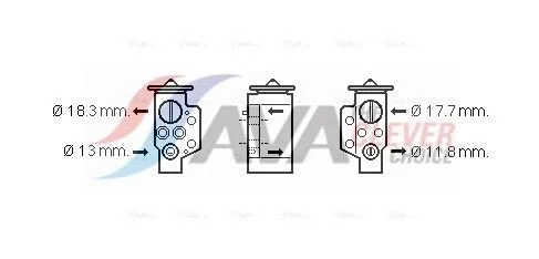 Expansion Valve, air conditioning AVA Clever Choice VN1311