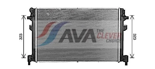 Radiatorius, variklio aušinimas ava clever choice VN2426