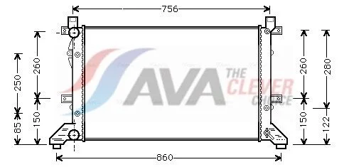 Radiatorius, variklio aušinimas ava clever choice VNA2155