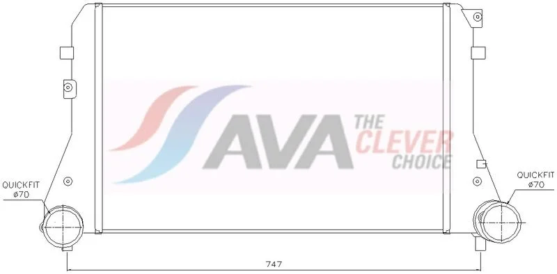 Tarpinis suslėgto oro aušintuvas, kompresorius ava clever choice VNA4227