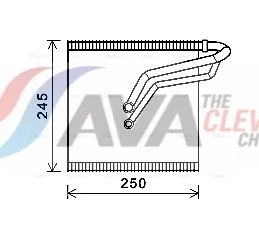 Evaporator, air conditioning AVA Clever Choice VNV387