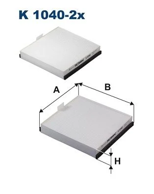 Filtras, salono oras FILTRON K 1040-2x