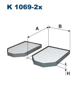 Filtras, salono oras FILTRON K 1069-2x