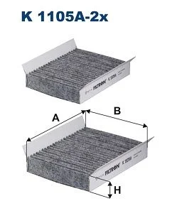 Filtras, salono oras FILTRON K1105A-2X