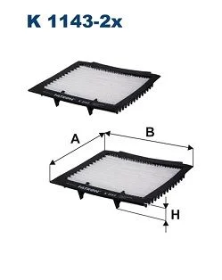 Filtras, salono oras FILTRON K1143-2X