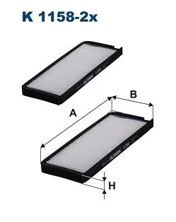 Filtras, salono oras FILTRON K1158-2X