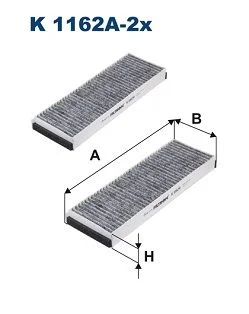 Filtras, salono oras FILTRON K1162A-2X