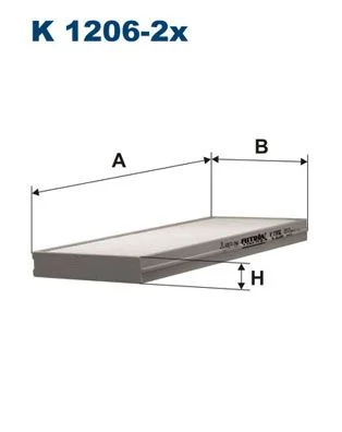 Filtras, salono oras FILTRON K 1206-2X