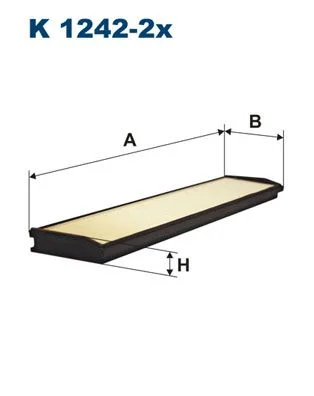 Filtras, salono oras FILTRON K 1242-2x
