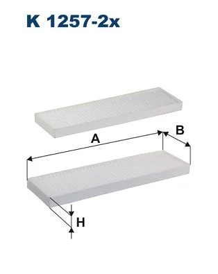 Filtras, salono oras FILTRON K 1257-2x