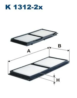 Filtras, salono oras FILTRON K 1312-2x