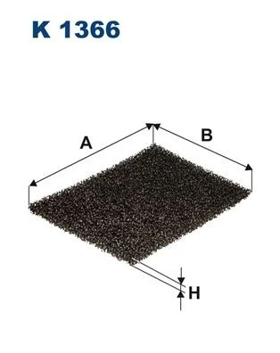 Filtras, salono oras FILTRON K 1366