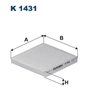 Filtras, salono oras FILTRON K 1431