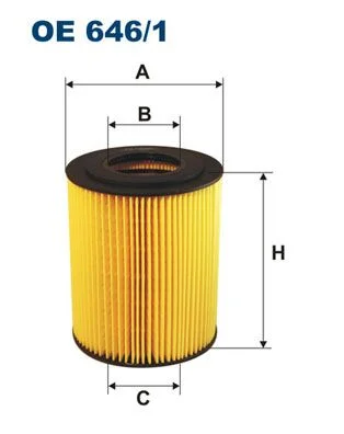 Alyvos filtras FILTRON OE646/1