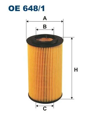 Alyvos filtras FILTRON OE 648/1
