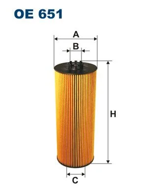 Alyvos filtras FILTRON OE651
