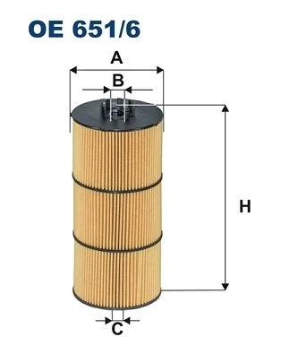 Alyvos filtras FILTRON OE651/6