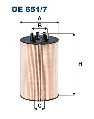 Alyvos filtras FILTRON OE 651/7