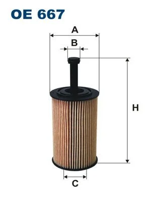 Alyvos filtras FILTRON OE667