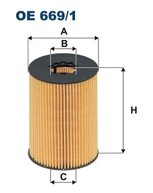 Alyvos filtras FILTRON OE 669/1