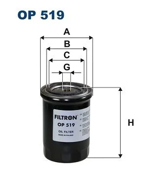 Alyvos filtras FILTRON OP 519