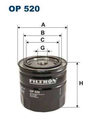 Olejový filter FILTRON OP 520