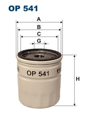 Alyvos filtras FILTRON OP541