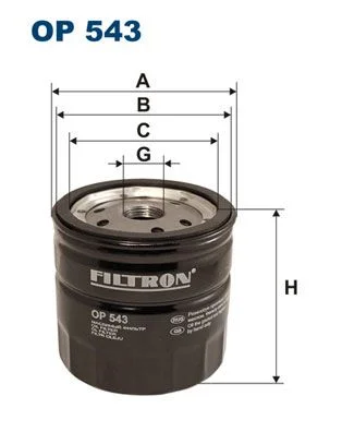 Alyvos filtras FILTRON OP 543