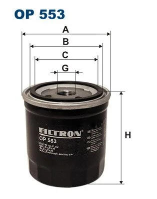 Alyvos filtras FILTRON OP553