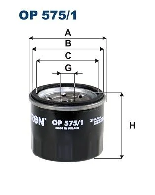 Alyvos filtras FILTRON OP 575/1