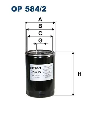 Alyvos filtras FILTRON OP584/2