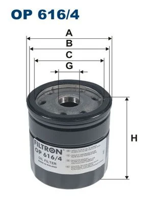 Oil Filter FILTRON OP 616/4