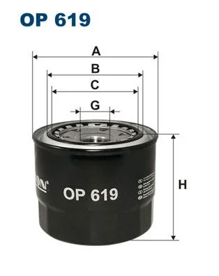 Alyvos filtras FILTRON OP619