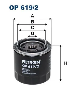 Alyvos filtras FILTRON OP619/2