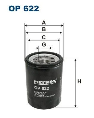 Alyvos filtras FILTRON OP 622