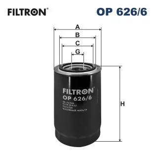 Alyvos filtras FILTRON OP 626/6