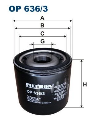 Alyvos filtras FILTRON OP636/3